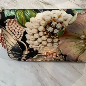 Ted Baker Floral Clutch with Rose Gold Chain